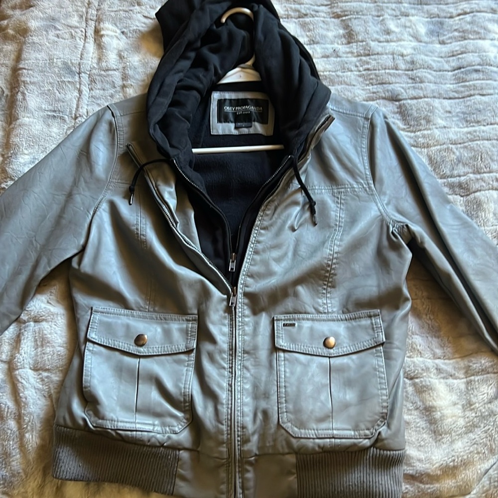 Women’s Obey leather jacket